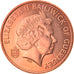 Coin, Guernsey, Elizabeth II, Penny, 2003, AU(55-58), Copper Plated Steel, KM:89