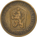Coin, Czechoslovakia, Koruna, 1965, EF(40-45), Aluminum-Bronze, KM:50