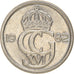 Moneda, Suecia, Carl XVI Gustaf, 25 Öre, 1982, MBC, Cobre - níquel, KM:851