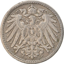 Coin, GERMANY - EMPIRE, Wilhelm II, 5 Pfennig, 1905, Munich, EF(40-45)