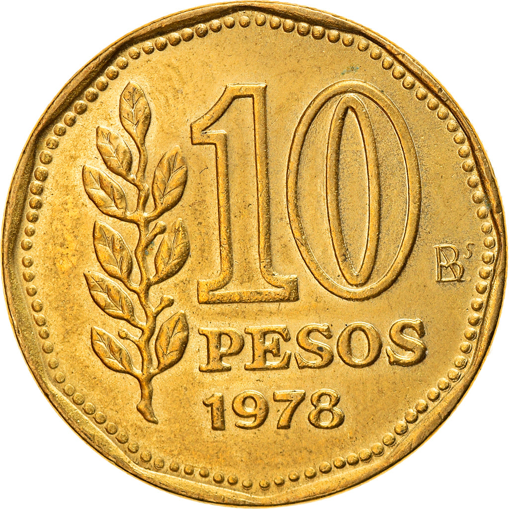 Monnaie, Argentine, 10 Pesos, 1978, SUP, Aluminum-Bronze, KM:72