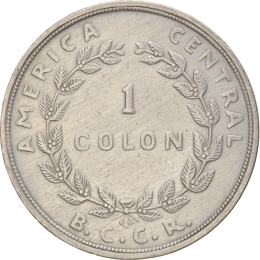 Moneda, Costa Rica, Colon, 1965, MBC+, Cobre - níquel, KM:186.2