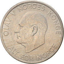 Coin, Norway, Olav V, 5 Kroner, 1973, EF(40-45), Copper-nickel, KM:412