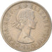 Coin, Great Britain, Elizabeth II, 1/2 Crown, 1956, EF(40-45), Copper-nickel