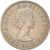 Monnaie, Grande-Bretagne, Elizabeth II, 1/2 Crown, 1956, TTB, Copper-nickel