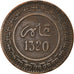 Coin, Morocco, 'Abd al-Aziz, 10 Mazunas, 1902, EF(40-45), Bronze, KM:17.2