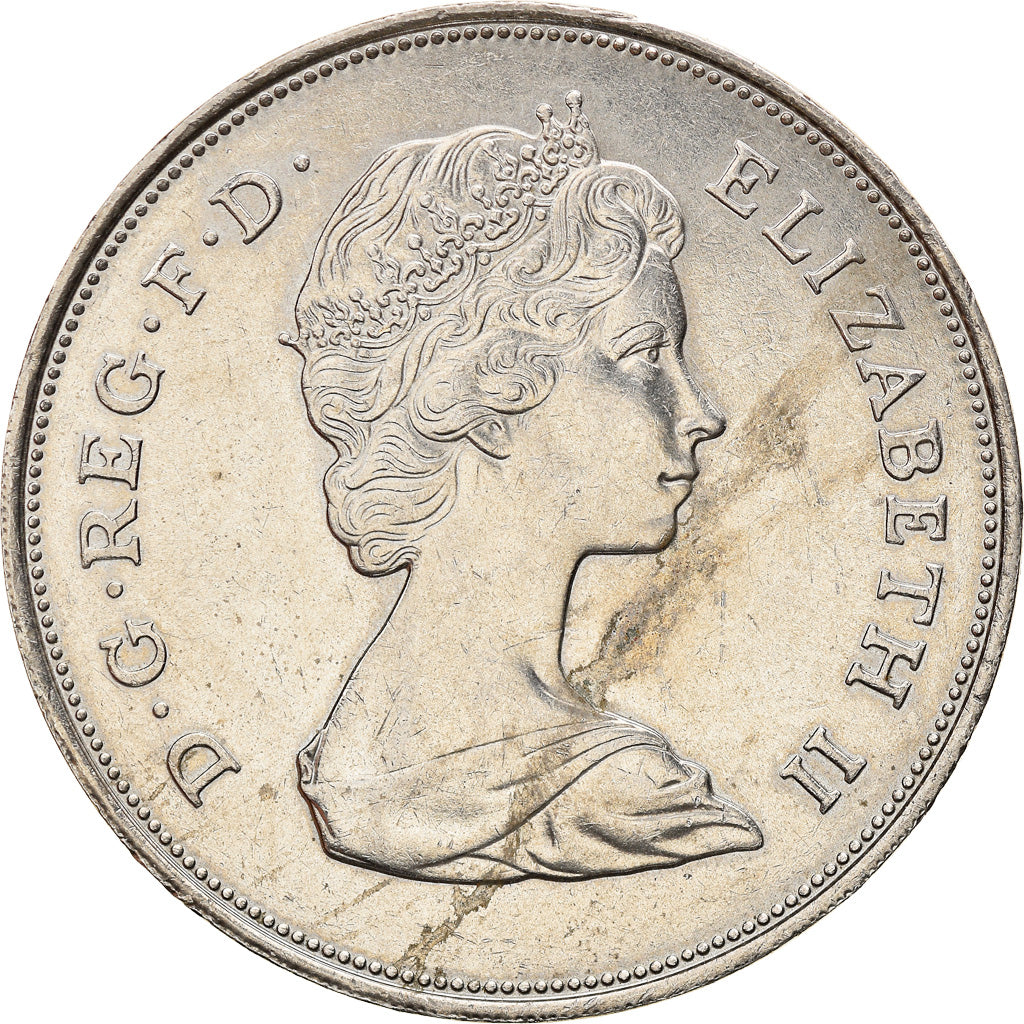 Coin, Great Britain, Elizabeth II, 25 New Pence, 1981, AU(50-53), Copper-nickel