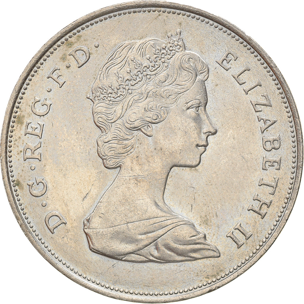 Coin, Great Britain, Elizabeth II, 25 New Pence, 1981, AU(50-53), Copper-nickel