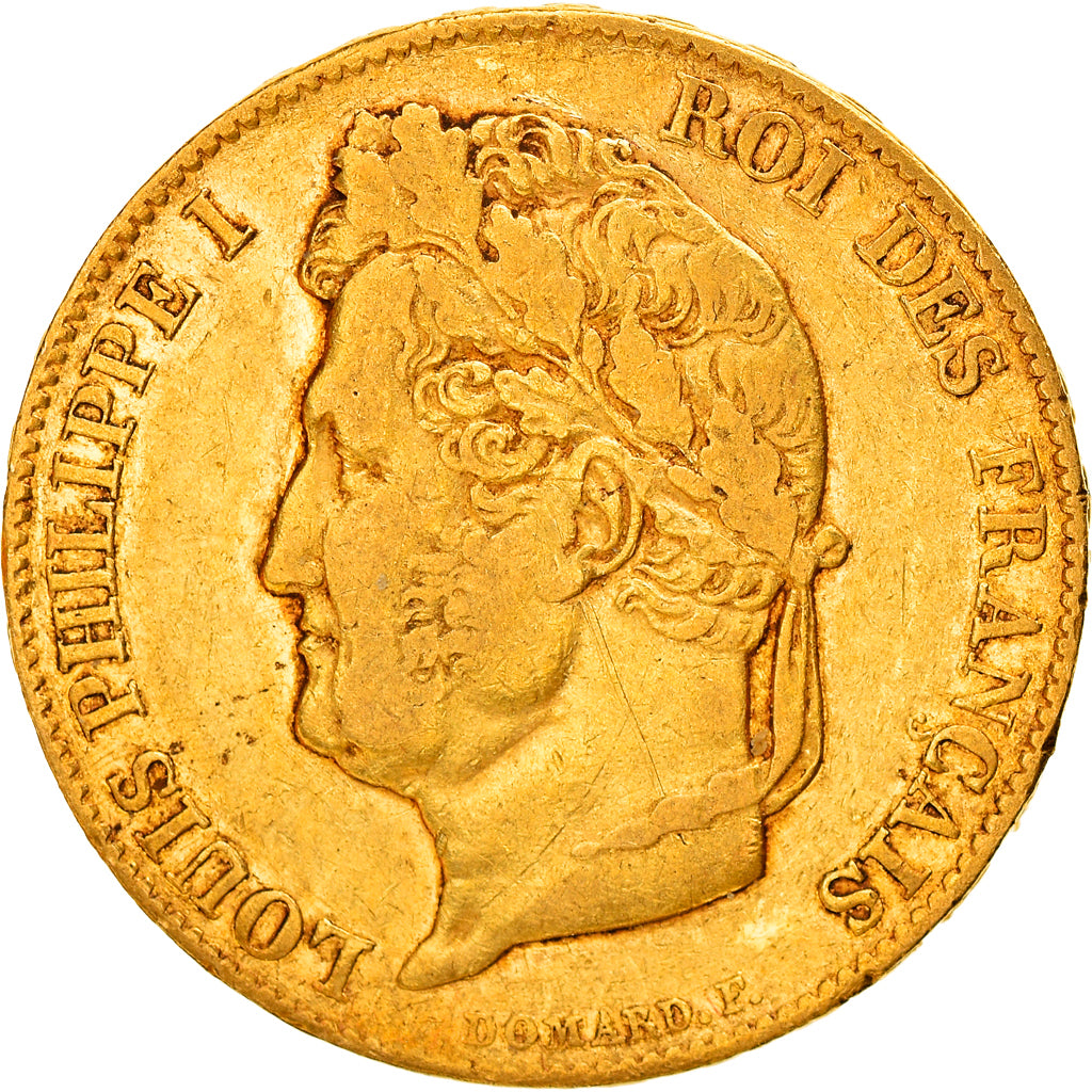Munten, Frankrijk, Louis-Philippe, 20 Francs, 1839, Paris, ZF, Goud, KM:750.1