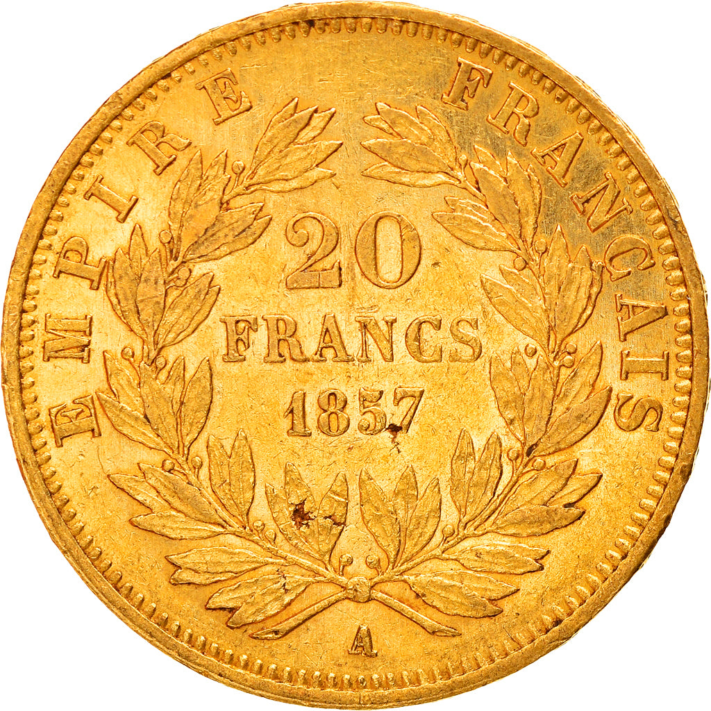 Monnaie, France, Napoléon III, 20 Francs, 1857, Paris, TTB+, Or, KM:781.1