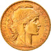 Moneta, Francja, Marianne, 20 Francs, 1907, Paris, AU(50-53), Złoto, KM:857