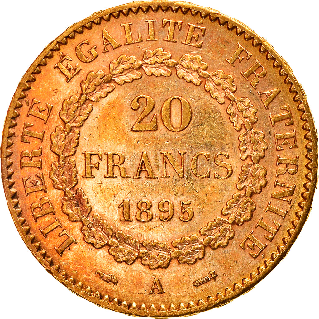 Moneta, Francia, Génie, 20 Francs, 1895, Paris, SPL-, Oro, KM:825, Gadoury:1063