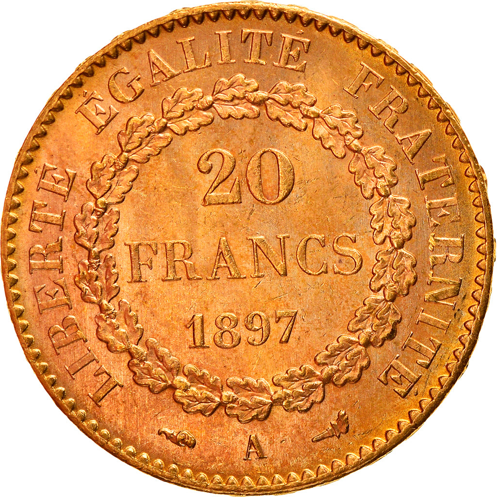 Monnaie, France, Génie, 20 Francs, 1897, Paris, SUP, Or, Gadoury:1063, KM:825