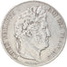 Moneta, Francia, Louis-Philippe, 5 Francs, 1845, Paris, BB, Argento, KM:749.1