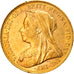 Coin, Great Britain, Victoria, Sovereign, 1899, AU(50-53), Gold, KM:785
