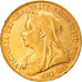 Coin, Great Britain, Victoria, Sovereign, 1900, AU(50-53), Gold, KM:785