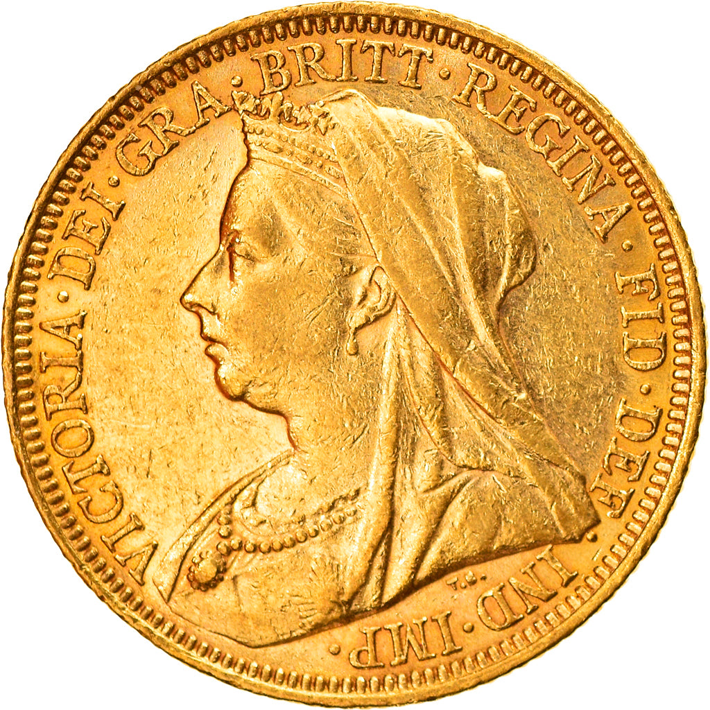 Coin, Australia, Victoria, Sovereign, 1896, Sydney, AU(50-53), Gold, KM:13