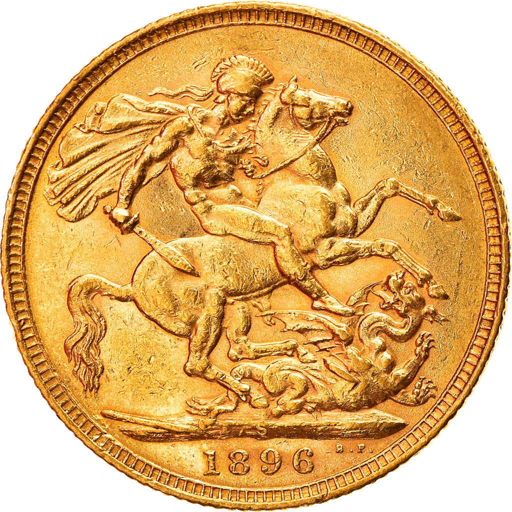 Coin, Australia, Victoria, Sovereign, 1896, Sydney, AU(50-53), Gold, KM:13