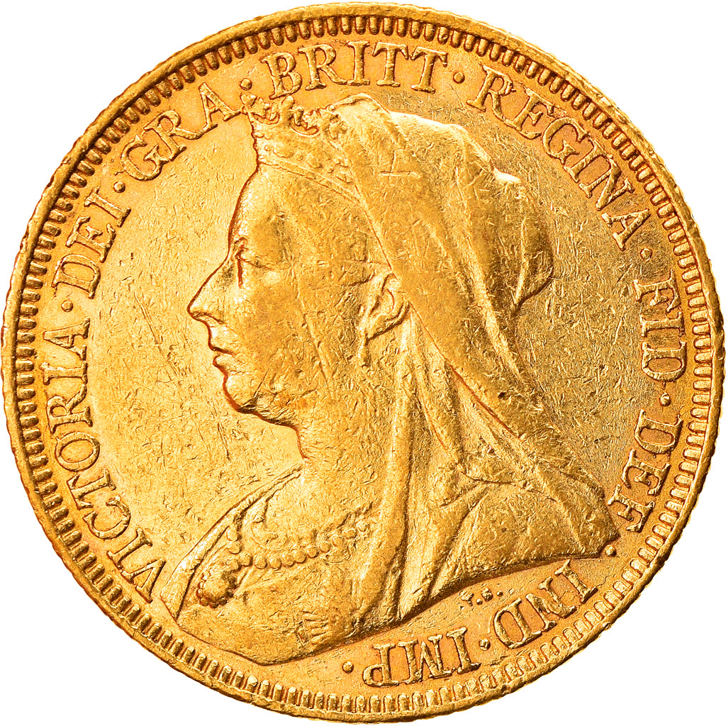 Münze, Australien, Victoria, Sovereign, 1894, Sydney, SS+, Gold, KM:13