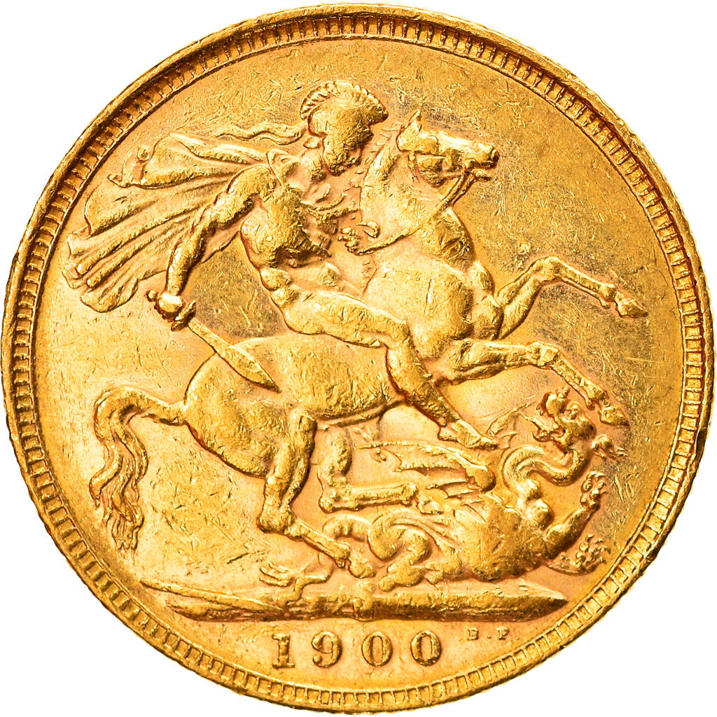Coin, Australia, Victoria, Sovereign, 1900, Melbourne, AU(50-53), Gold, KM:13