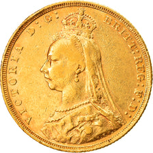 Coin, Great Britain, Victoria, Sovereign, 1888, EF(40-45), Gold, KM:767