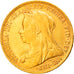 Coin, Great Britain, Victoria, Sovereign, 1896, EF(40-45), Gold, KM:785