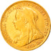 Moneda, Gran Bretaña, Victoria, Sovereign, 1896, MBC, Oro, KM:785
