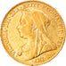 Coin, Great Britain, Victoria, Sovereign, 1900, AU(50-53), Gold, KM:785