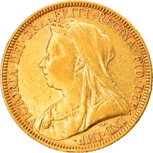 Münze, Australien, Victoria, Sovereign, 1894, Melbourne, SS+, Gold, KM:13