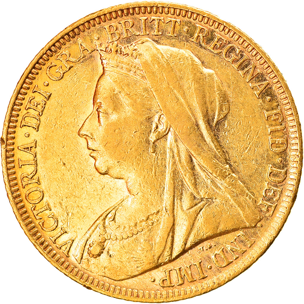 Coin, Australia, Victoria, Sovereign, 1899, Melbourne, AU(50-53), Gold, KM:13