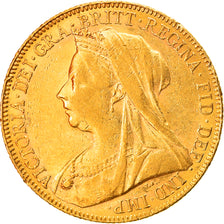 Coin, Australia, Victoria, Sovereign, 1900, Perth, AU(50-53), Gold, KM:13