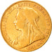 Coin, Australia, Victoria, Sovereign, 1901, Perth, EF(40-45), Gold, KM:13