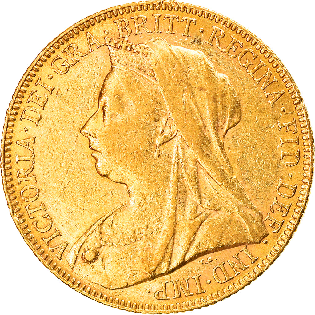 Münze, Australien, Victoria, Sovereign, 1901, Perth, SS+, Gold, KM:13