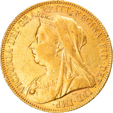 Münze, Australien, Victoria, Sovereign, 1901, Perth, SS+, Gold, KM:13