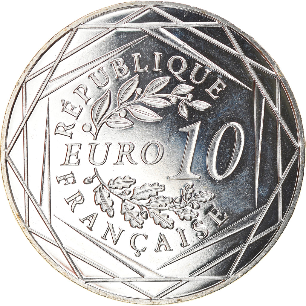 Francia, 10 Euro, Coq, 2015, SPL, Argento, Gadoury:EU727