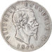 Moneta, Italia, Vittorio Emanuele II, 5 Lire, 1874, Milan, BB, Argento, KM:8.3