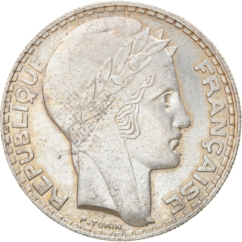 Coin, France, Turin, 20 Francs, 1933, Paris, Rameaux longs, AU(50-53), Silver