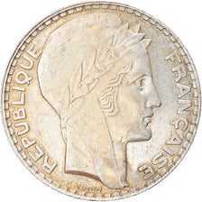 Coin, France, Turin, 20 Francs, 1933, Paris, Rameaux longs, AU(55-58), Silver
