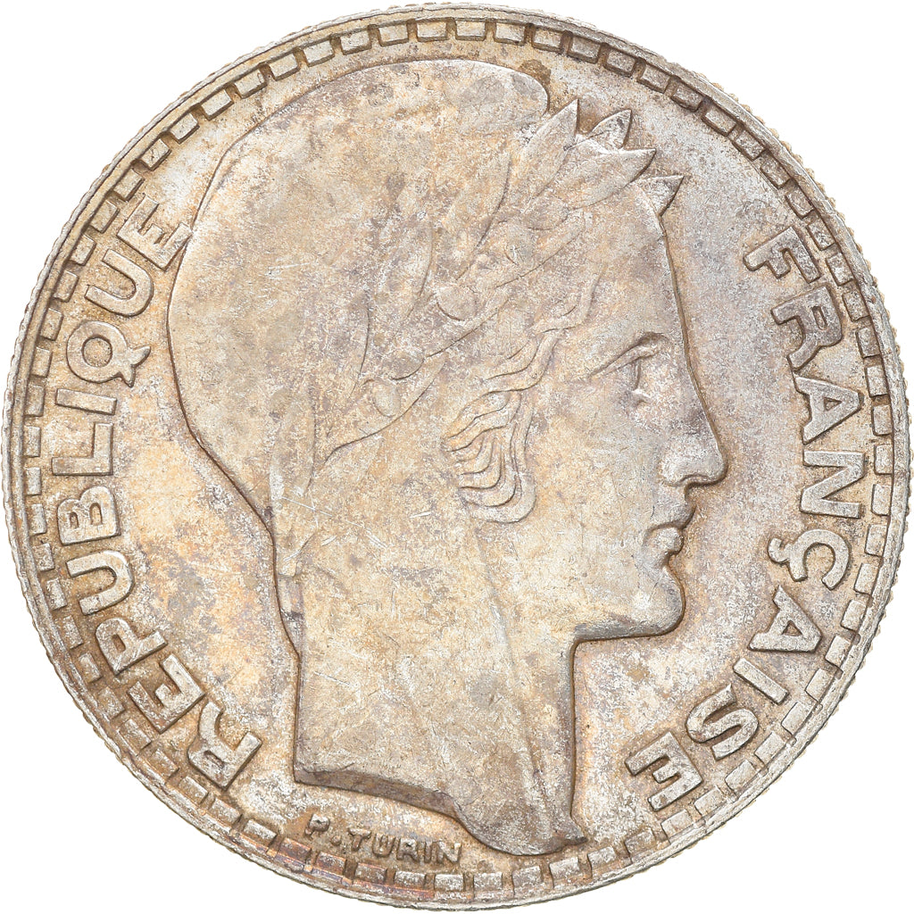 Coin, France, Turin, 20 Francs, 1933, Paris, Rameaux courts, EF(40-45), Silver