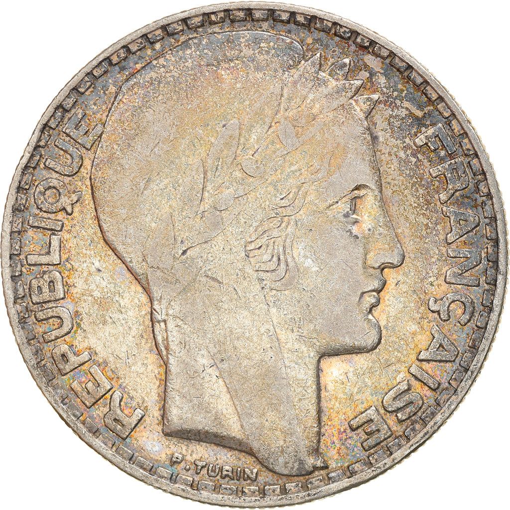 Coin, France, Turin, 20 Francs, 1933, Paris, Rameaux courts, EF(40-45), Silver