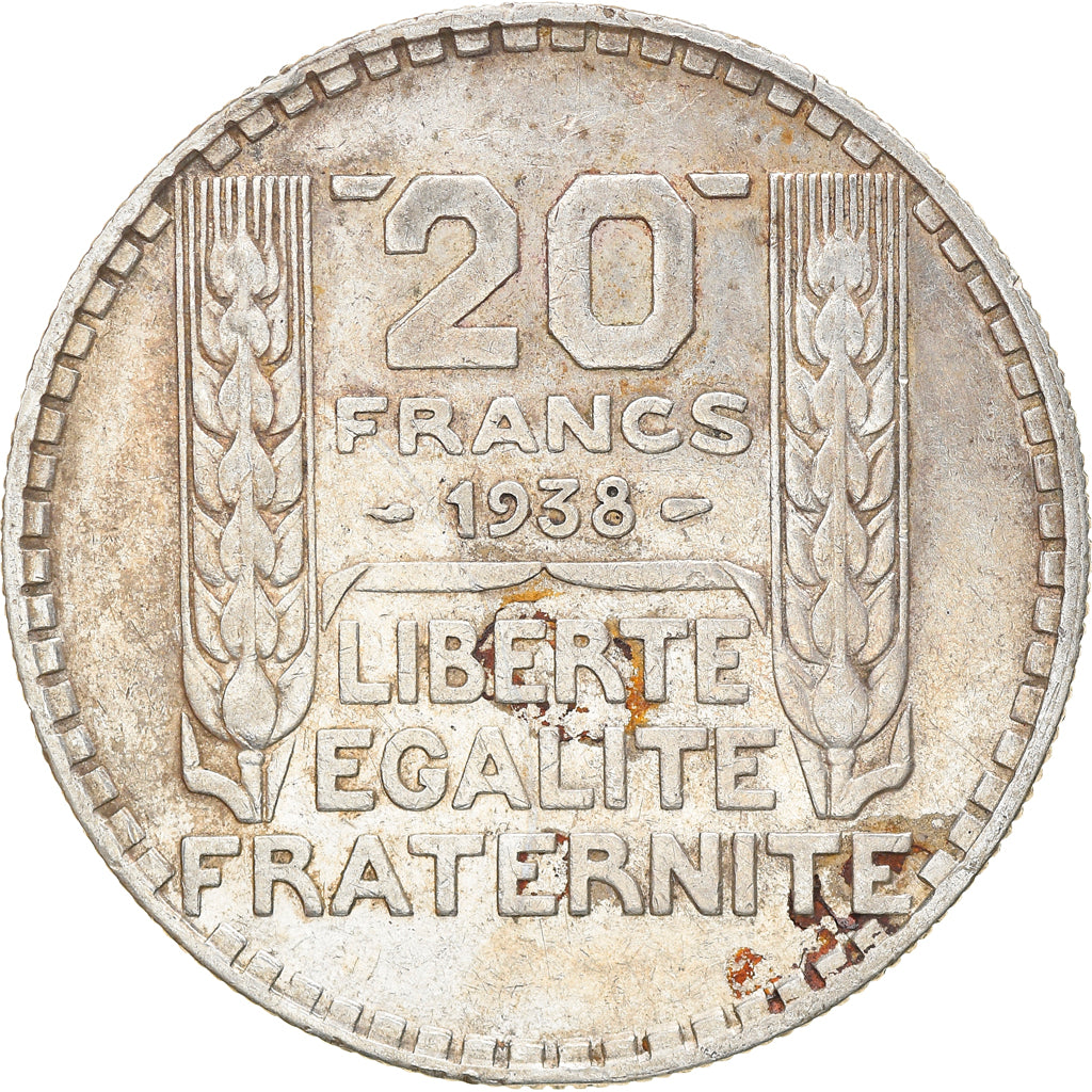Monnaie, France, Turin, 20 Francs, 1938, Paris, TTB, Argent, Gadoury:852, KM:879