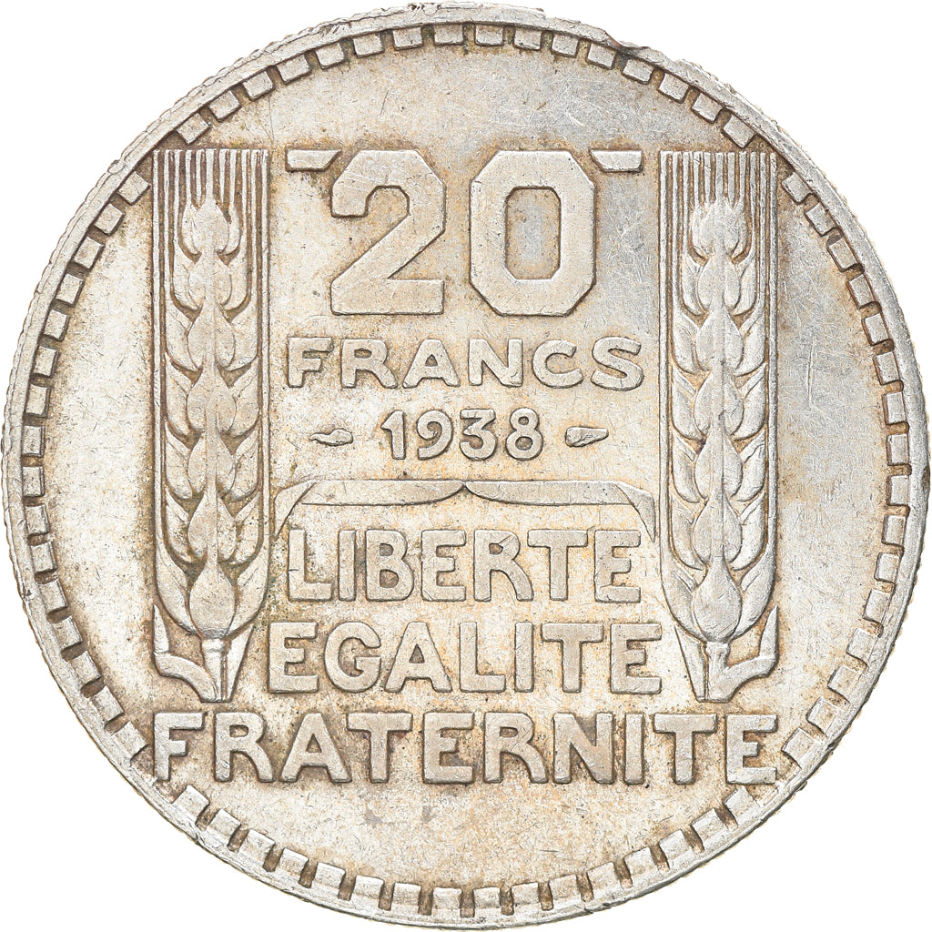 Monnaie, France, Turin, 20 Francs, 1938, Paris, TTB, Argent, Gadoury:852, KM:879