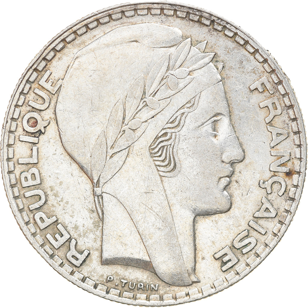 Münze, Frankreich, Turin, 20 Francs, 1938, Paris, SS, Silber, KM:879