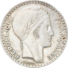 Moneda, Francia, Turin, 20 Francs, 1938, Paris, MBC, Plata, KM:879, Gadoury:852