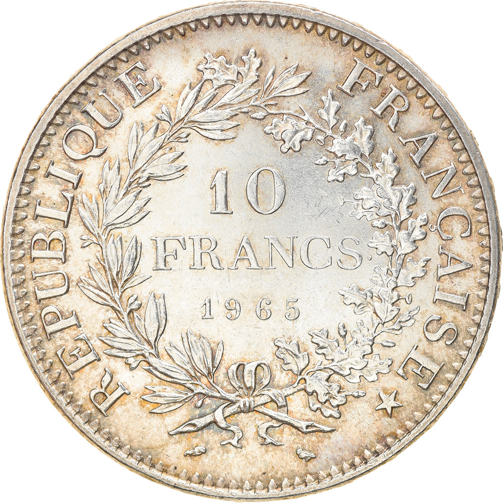 Coin, France, Hercule, 10 Francs, 1965, Paris, AU(55-58), Silver, KM:932