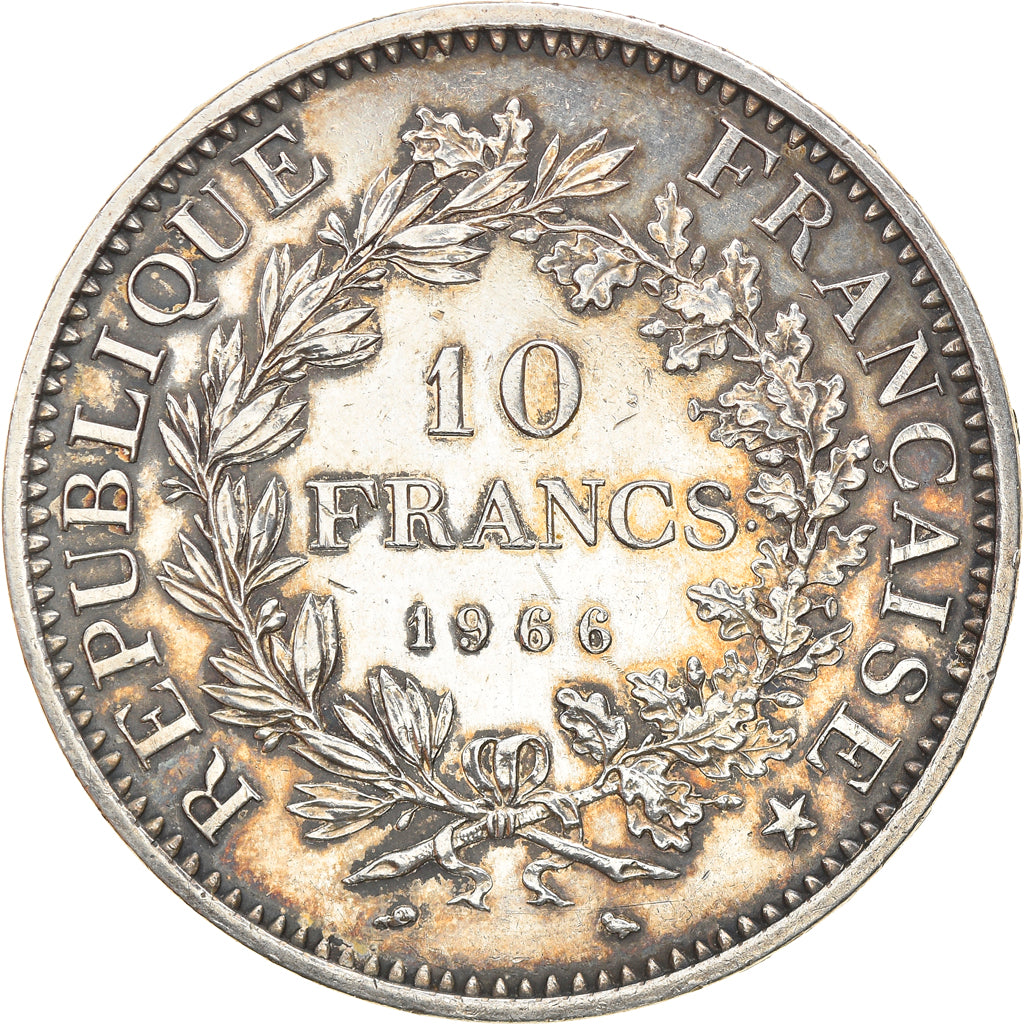 Coin, France, Hercule, 10 Francs, 1966, Paris, AU(55-58), Silver, KM:932
