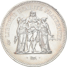 Coin, France, Hercule, 50 Francs, 1974, Paris, AU(55-58), Silver, KM:941.1