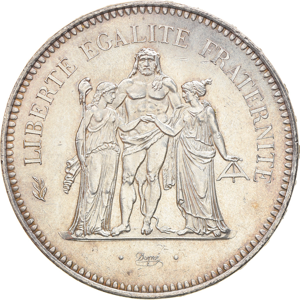 Coin, France, Hercule, 50 Francs, 1974, Paris, AU(55-58), Silver, KM:941.1
