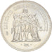Moneda, Francia, Hercule, 50 Francs, 1975, Paris, MBC+, Plata, KM:941.1