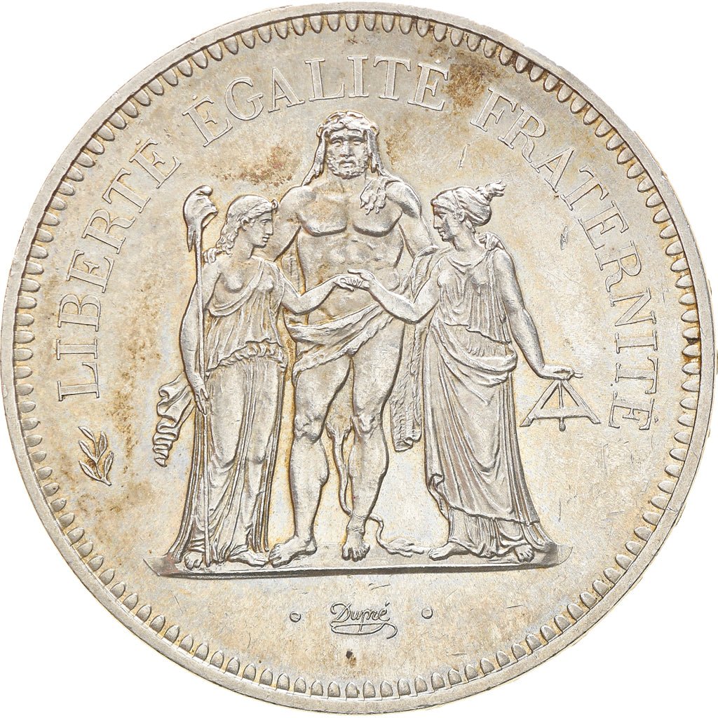 Coin, France, Hercule, 50 Francs, 1975, Paris, AU(55-58), Silver, KM:941.1
